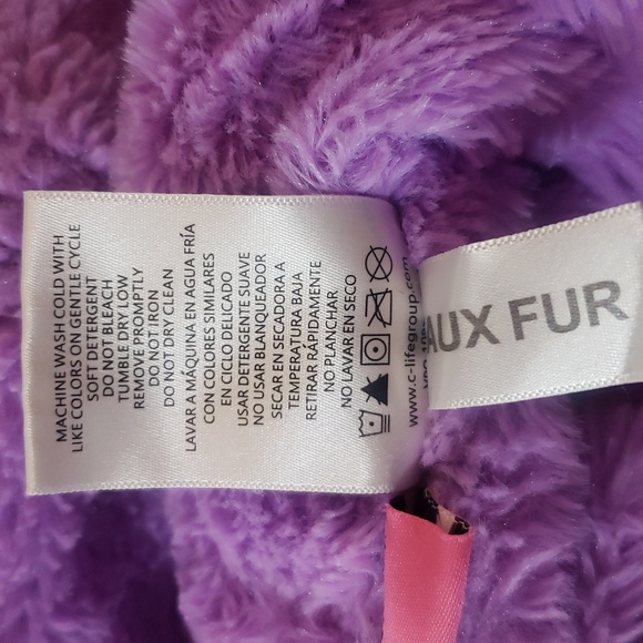 Betsey Johnson Kids Purple Fleece Hoodie - Picture 13 of 13